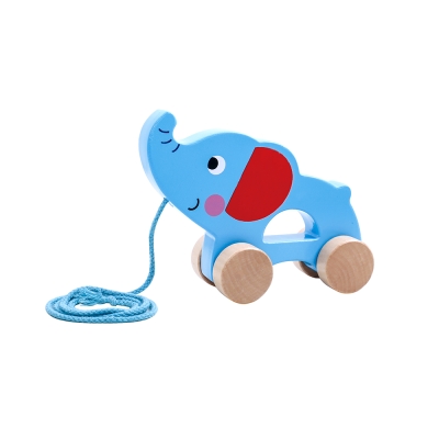 Дървена играчка за дърпане Tooky Toy - Elephant