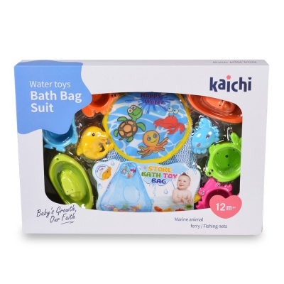 Бебешки комплект играчки за баня Moni, с мрежа