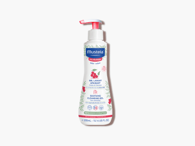 Измиващ гел за коса и тяло Mustela - За чуствителна кожа, 300 ml