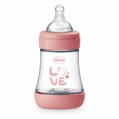 Бебешко шише Chicco - Perfect 5, Момиче, 150 ml