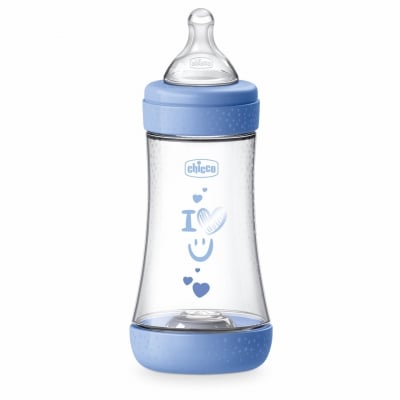 Шише Chicco - Perfect 5, за момче, 240 ml