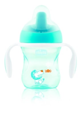 Преходна чаша Chicco - 200 ml, 6м+, Момче