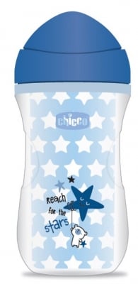 Светеща чаша Chicco - 266 ml, Момче 