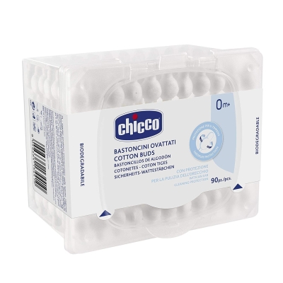 Клечки за уши с ограничител Chicco, 90 броя