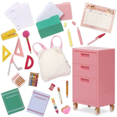 Комплект за кукли Battat - Our Generation, На училище