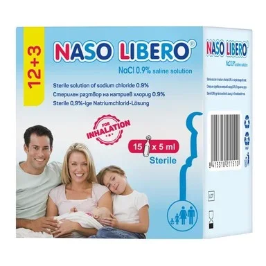 Разтвор за инхалации Naso Libero Inhalation 0.9% NaCl, 15 монодози x 5 ml