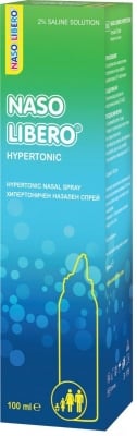 Назален хипертоничен спрей Naso Libero Hypertonic 2% NaCl, 100 ml