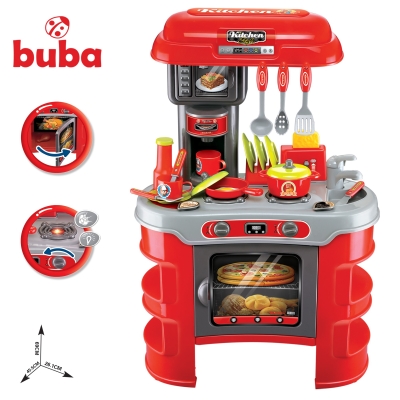 Детски комплект кухня Buba, Червена