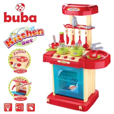 Комплект детка кухня Buba - Червена