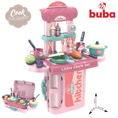 Детски комплект кухня Buba, Розова