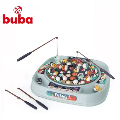 Детски комплект с въдица Buba - Fishing, Сив