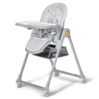 Столче за храненe 2 в 1 KinderKraft - Lastree, Сиво