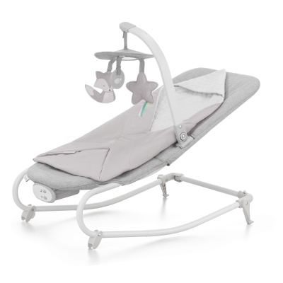 Бебешки шезлонг 2 в 1 Kinderkraft - Felio 2, Stone Grey