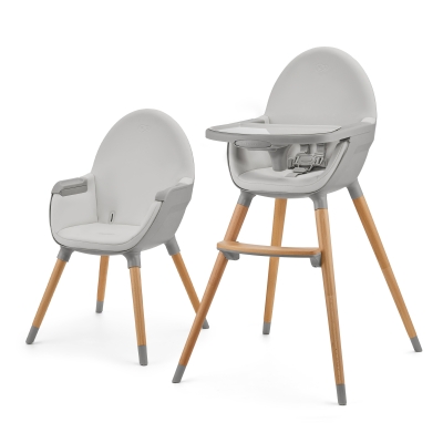 Столче за хранене 2 в 1 Kinderkraft - Fini 2, Grey