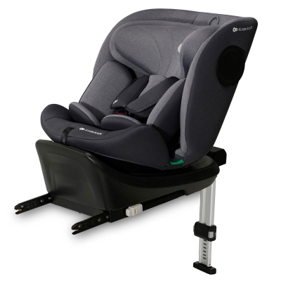 Столче за кола KinderKraft - i-Size, IsoFix, 360°, Grey