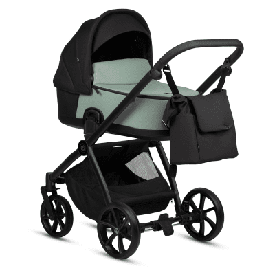 Бебешка количка 2 в 1 Tutis - MIO 3+, Leather, Sage