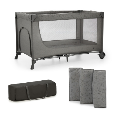 Бебешка кошара Kinderkraft - Joy Simple 2, Dark Grey