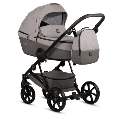 Бебешка количка 2 в 1 Tutis - Viva 5+, Warm Grey