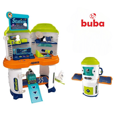 Игрален комплект Buba - Space Station, 17 части