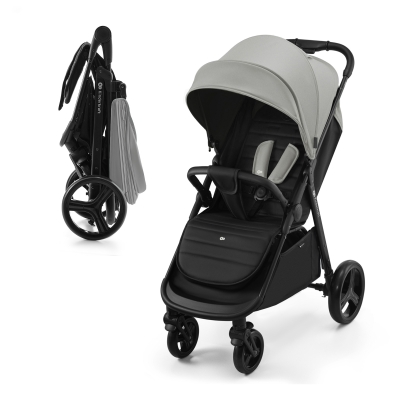 Бебешка лятна количка KinderKraft - Rine, Moonlight Grey