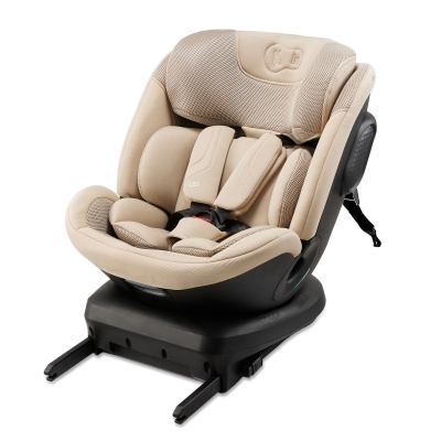 Столче за кола Kinderkraft - Xpedition 3, i-Size, 360°, IsoFix, Beige