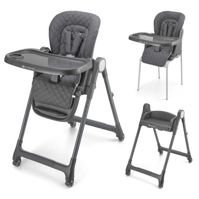 Столче за хранене Kinderkraft - Tulo, Grey