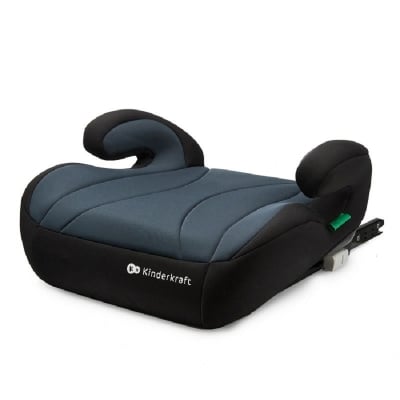 Бустерна седалка за кола Kinderkraft - I-Boost, i-Size, IsoFix, 135-150 cm, Черна