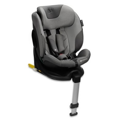 Столче за кола Kinderkraft - I-FIX 360°, i-Size, IsoFix, 40-150 cm, Cool Grey