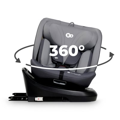 Столче за кола KinderKraft - I-Grow, i-Size, IsoFix, 40 - 150 cm, Grey