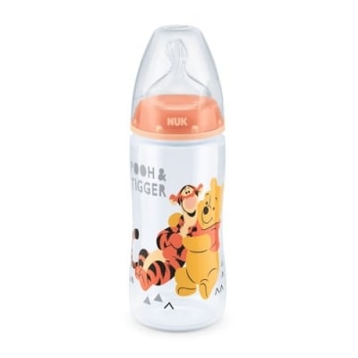 Бебешко шише Nuk - First Choice, 300 ml, Оранжево