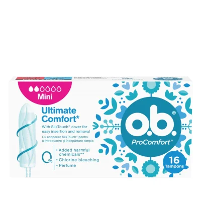 Дамски тампони O.B - ProComfort Mini Ultimate Comfort, 16 броя