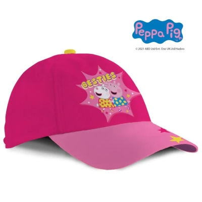 Детска шапка с козирка Peppa Pig - Besties, 52 сm