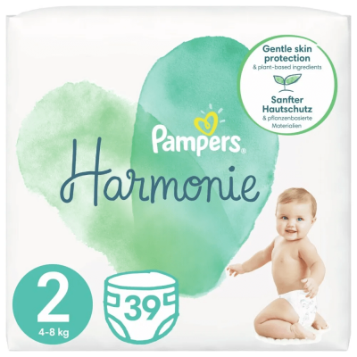 Бебешки пелени Pampers - Harmonie 2, 39 броя