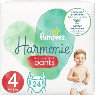 Бебешки пелени гащи Pampers - Harmonie 4, 24 броя
