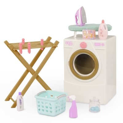 Комплект за кукли Battat - Our Generation, Пералня с аксесоари
