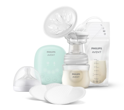 Комплект електрическа помпа за кърма Philips Avent - Essential, с аксесоари