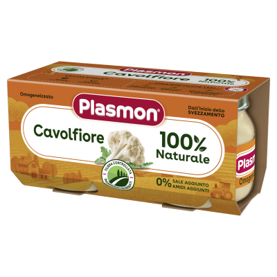 Зеленчуково пюре Plasmon - Карфиол, 2 х 80 g