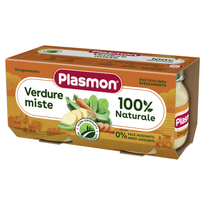 Зеленчуково пюре Plasmon - Зеленчуци микс, 2 х 80 g