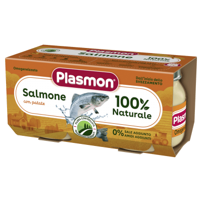 Рибно меню Plasmon - Сьомга с картофи, 2 х 80 g