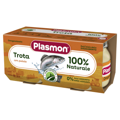 Рибно меню Plasmon - Пъстърва с картофи, 2 х 80 g