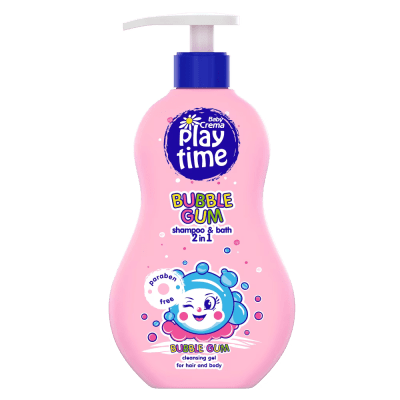 Измиващ гел 2 в 1 Play Time - Дъвка, 400 ml