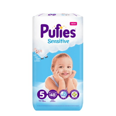 Пелени Pufies Sensitive Junior 5, 48 броя