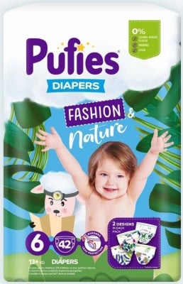 Пелени Pufies Fashion & Nature 6, 42 броя