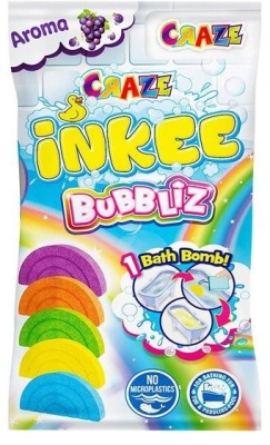 Бомбичка за баня Craze - Разноцветна дъга, асортимент