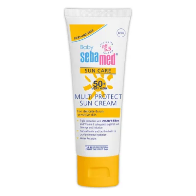Слънцезащитен крем Sebamed Baby - SPF 50+, 75 ml