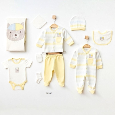 Комплект за изписване Aziz Bebe, Мече, 10 части