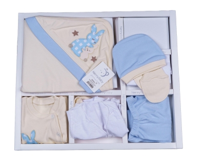 Комплект за изписване Nenny Baby, Синьо Зайче, 10 части