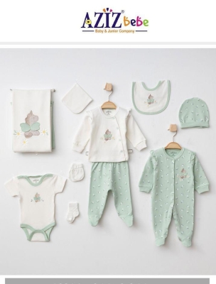 Комплект за изписване Aziz Bebe, Еднорог, 10 части