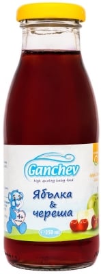 Сок Ganchev - Ябълка и череша, 250 ml