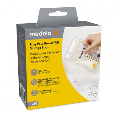 Пликове за съхранение на кърма Medela - Easy Pour, 50 броя